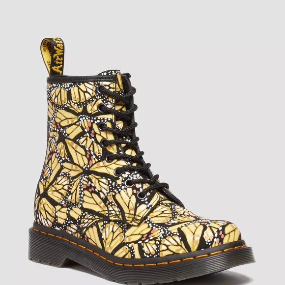 Dr. Martens 1460 Butterfly Print Suede Boots Men's Size 10 RARE NEW - Picture 12 of 16